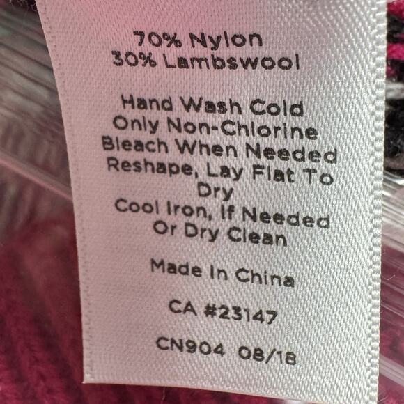 Talbots Petites LP Fair Isle Knit Cardigan Sweater Lambswool Blend Cottagecore - Picture 7 of 12